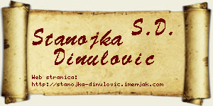 Stanojka Dinulović vizit kartica